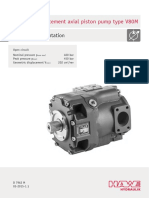 Variable Displacement Axial Piston Pump Type V80M: Product Documentation