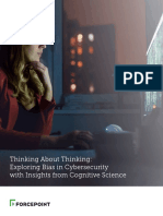 Thinking About Thinking: Exploring Bias in Cybersecurity With Insights From Cognitive Science