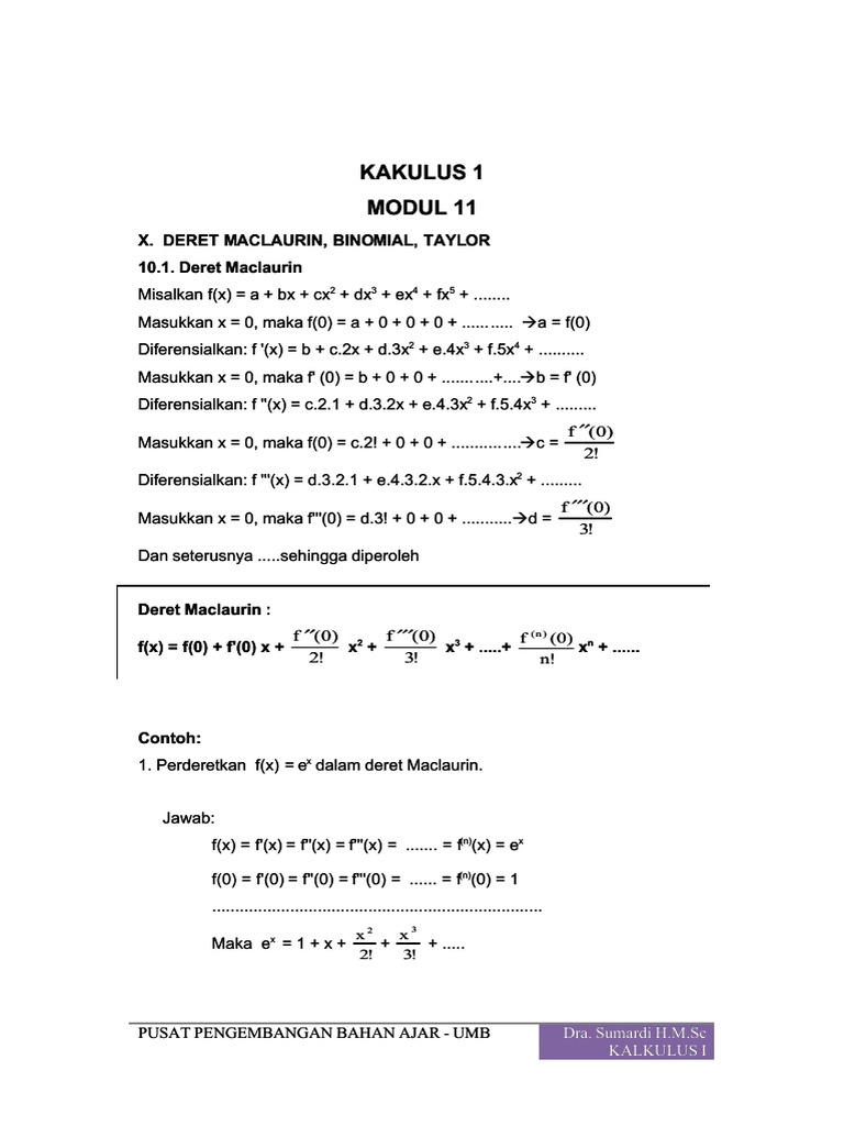 Deret Taylor Special Functions Complex Analysis