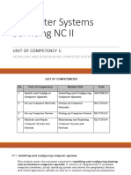 Computer Systems Servicing NC II: Unit of Competency 1