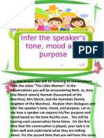 Infer The Speaker's Tone, Mood and Purpose