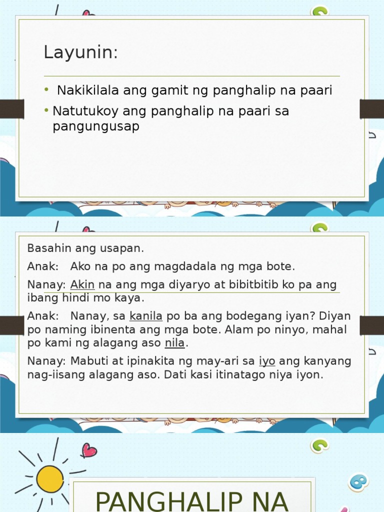 Panghalip Na Paari | PDF