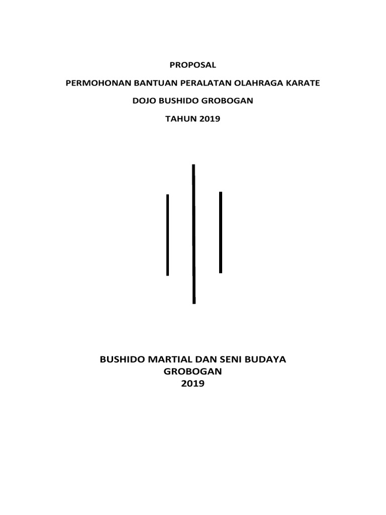 Proposal Pengajuan Peralatan Karate Pdf