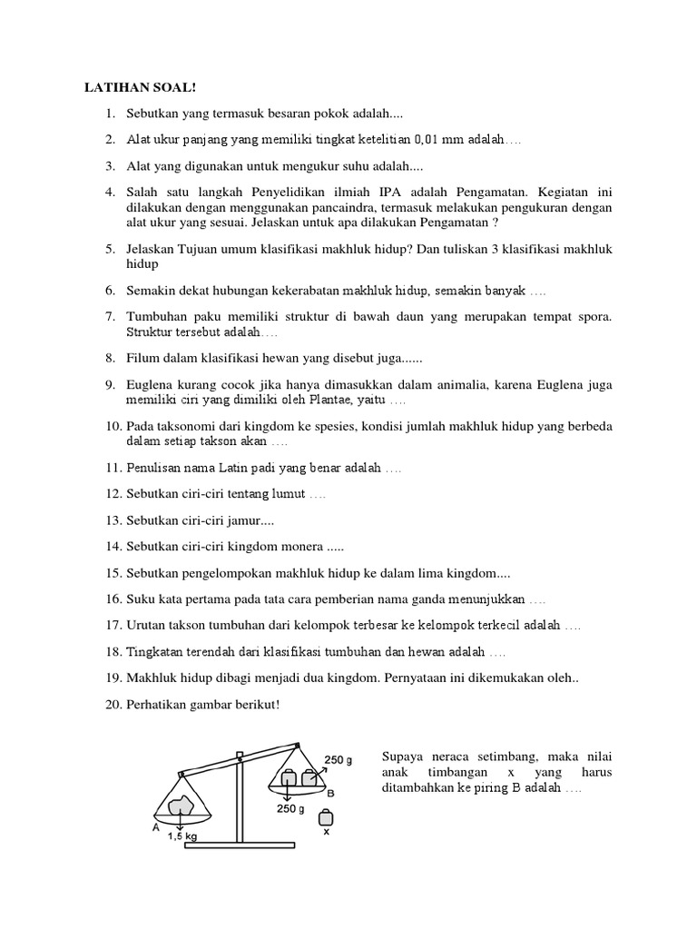 Latihan Soal