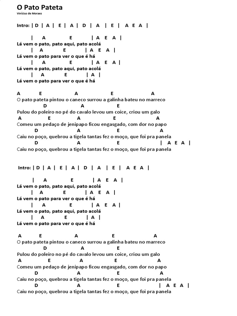 O Pato Pateta e o Jenipapo | PDF
