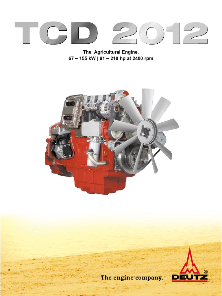 Deutz Tcd2012 Agricultural Specs | PDF | Internal Combustion Engine ...
