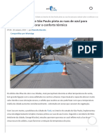 Cidade No Interior de São ArchDaily Brasil - Ruas de Azul Para Reduzir Calor e Melhorar o Conforto Térmico
