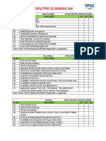 TJPS/TPSC Generic JSA Checklists