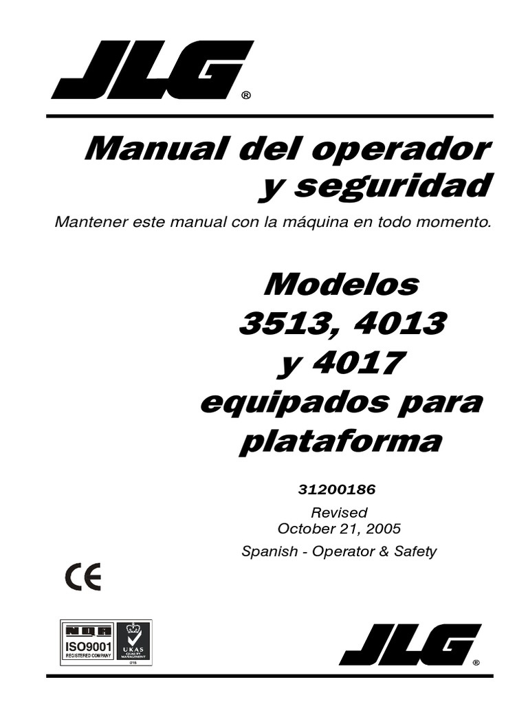 J TELEHANDLER (Manual de Operación) | Descargar gratis PDF | Neumático ...