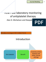 How I Use Laboratory Monitoring of Antiplatelet Therapy: Alan D. Michelson and Deepak L. Bhatt