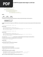 Writing The USRP File System Disk Image To A SD Card