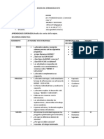 Sesion de Aprendizaje #15 de 3° L Iv Bimestre.