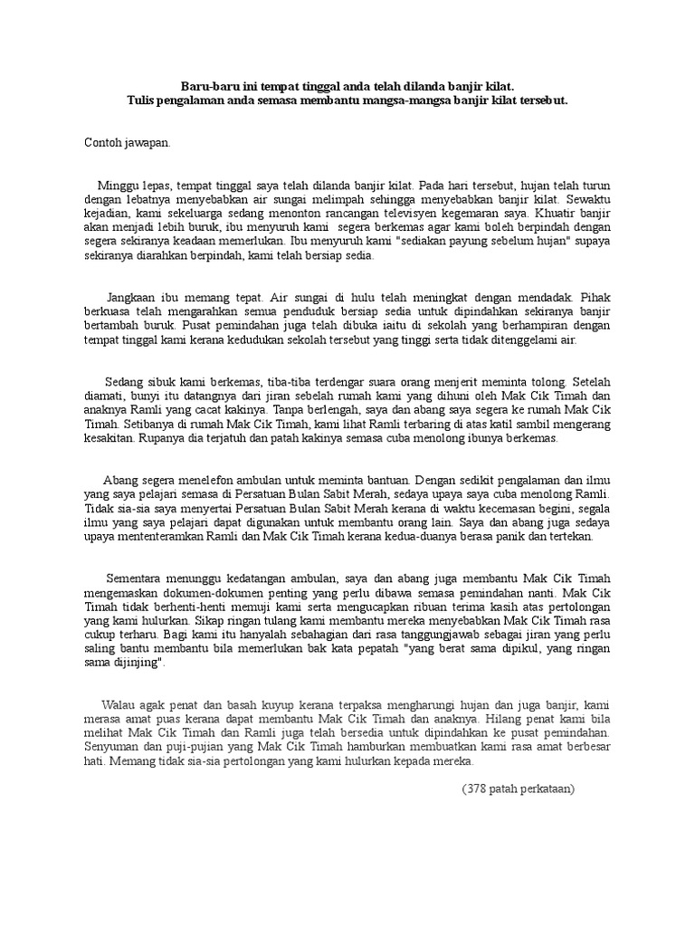 Karangan Banjir Pdf