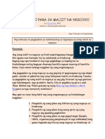 Pagpaplano para Sa Maliit Na Negosyo