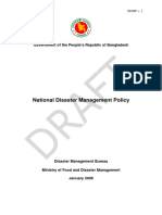 National Disaster Management Policy Bangladesh