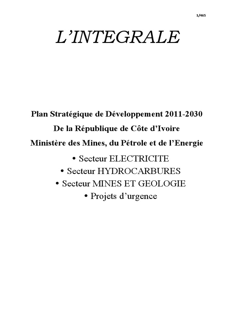 Plan Stretegiques Mines Eclairage Environnement Naturel