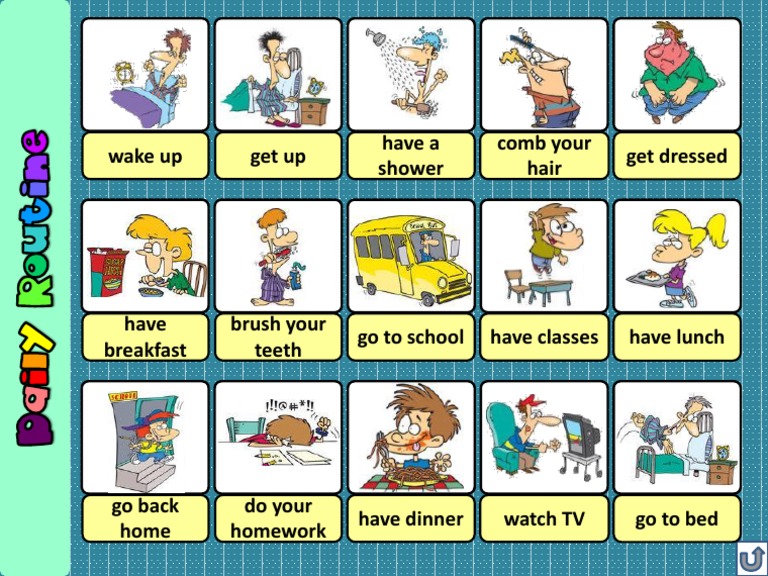 Daily Routine Steps for Kids | PDF