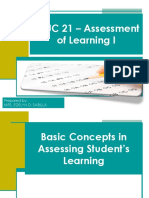 1st Topic Concepts in Assessment