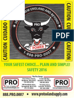 Your Safest Choice... Plain and Simple! SAFETY 2016: The Pro Group