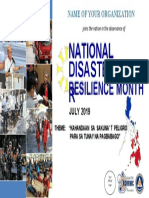 National Disaster Resilience Month 2019