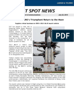 Spot News 220719 LT Powers ISRO's Triumphant Return To The Moon