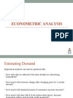 Econometic Analysis