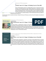 Pharmaceutical Sciences CatalogueListUSD