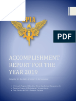 Accomplishment Report For The Year 2019