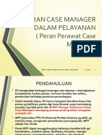 21 April 2018 Peran Case Manager Dalam Pelayanan