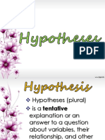 Understanding Hypotheses
