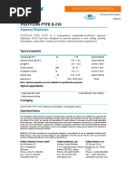 Polyflon Ptfe D-210: Aqueous Dispersion