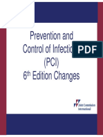 Prevention and Control of Infections (PCI) 6 Edition Changes