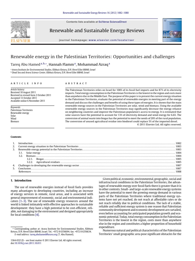 AbuHamed 2012 Renewable and Sustainable Energy Reviews | PDF | Biogas ...