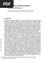 The Character of War in The 21st Century Paradoxes... - (2 Insurgency and Terrorism Is There A Difference)