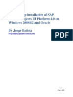 Step by Step Installation of Sap Businessobjects Bi Platform 4.0 On Windows 2008R2 and Oracle by Jorge Batista