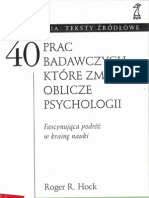 40 prac badawczych, ktĂłre zmieniĹ‚y oblicze przychologii - R[1]. R. Hock