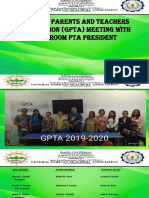 General Parents and Teachers Association (Gpta) Meeting With Homeroom Pta President