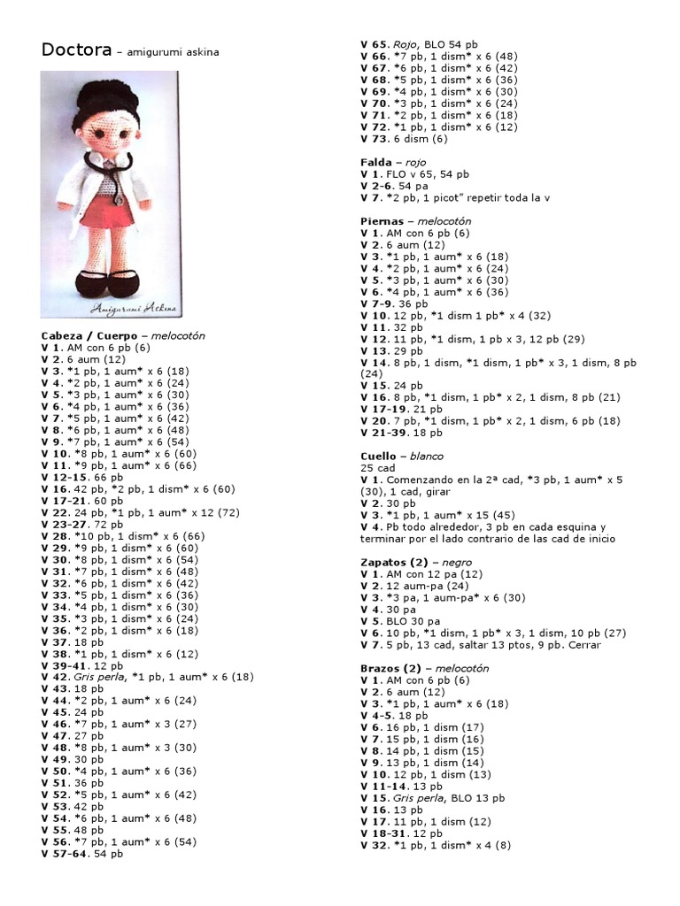 Doctora Amigurumi