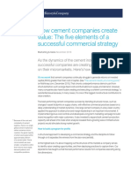 How Cement Companies Create Value The Five Elements of A Successful Commercial Strategy