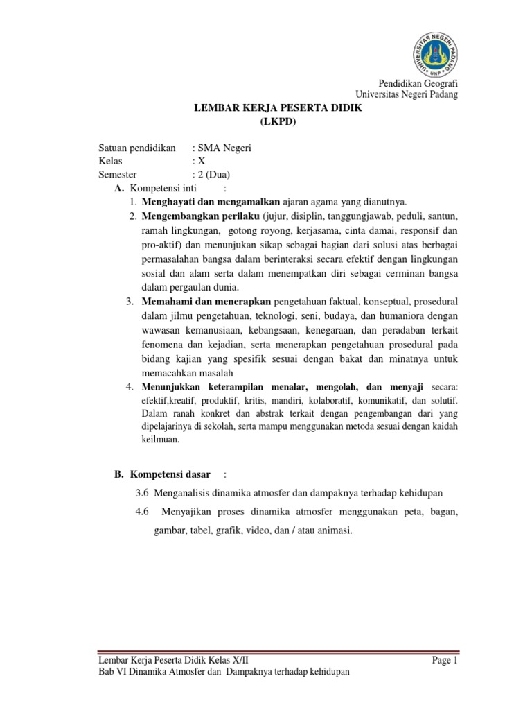 Soal Essay Tentang Atmosfer Beserta Jawaban