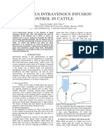 Continuous Intravenous Infusion Control in Cattle