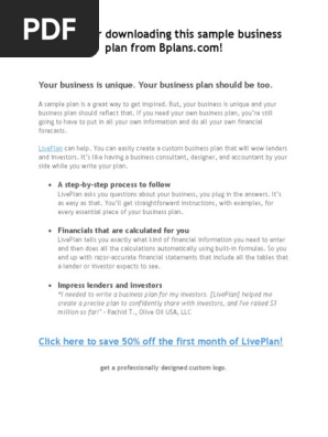 Sample Real Estate Business Plan