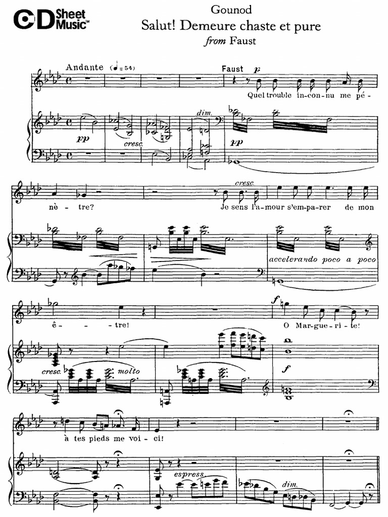 Tenor Arias Gounod Salut Demeure Chaste Et Pure P1 5