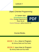 Lecture-1: Object Oriented Programming