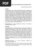 O PERCURSO INTELECTUAL-RELIGIOSO DE CLIVE STAPLES LEWIS