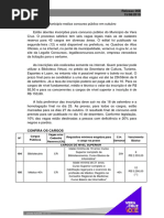 Cargos no concurso de Vera Cruz 