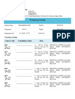 Workshop Details: Course Code Coordinator Name Date Venue