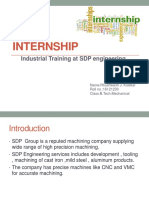 Internship: Industrial Training at SDP Engineering