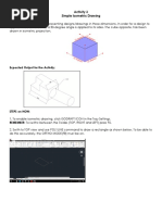 Activity 3 - Simple Isometric Drawing