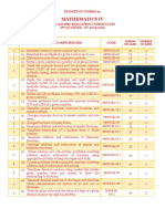 2Q-Budget of Work-Math IV